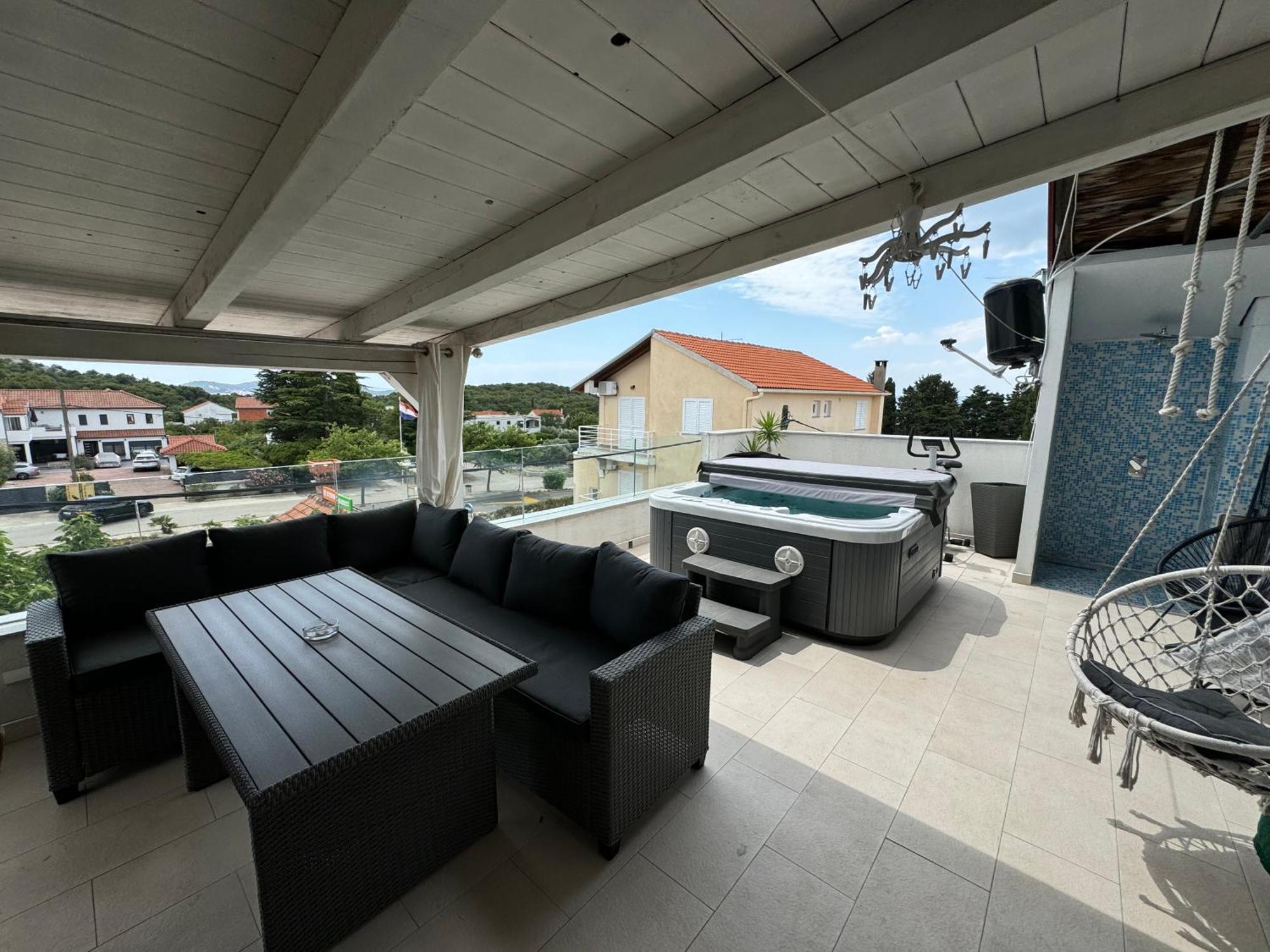 Penhaus apartman Angelus Drage Pakoštane Exterior foto